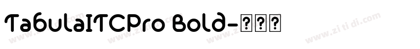 TabulaITCPro Bold字体转换